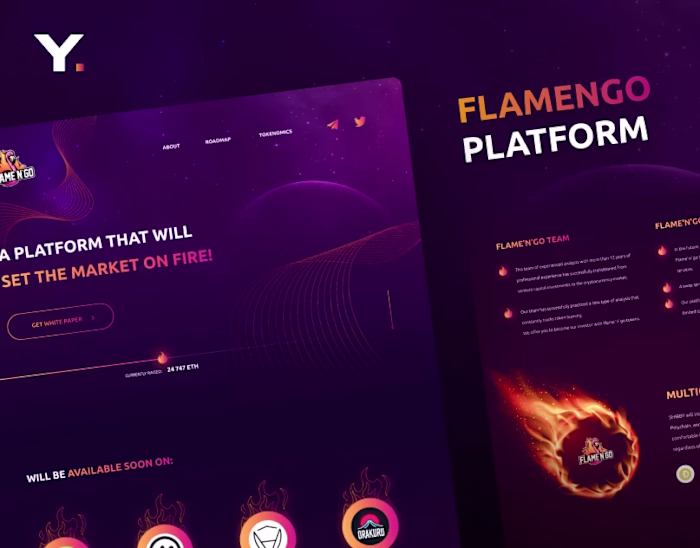 Crypto platform website design | Landing page