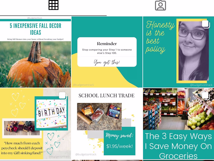 Budgets On Track Instagram