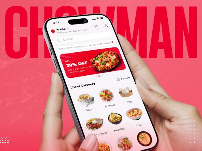 Chowman Food Delivery App for Restaurants