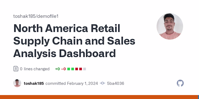 North America Retail Supply Chain and Sales Analysis Dashboard
