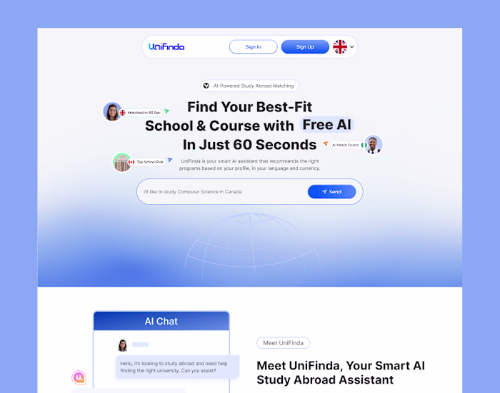 Unifinda AI University Discovery Platform