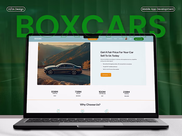 BoxCars Automotive Marketplace Web Development