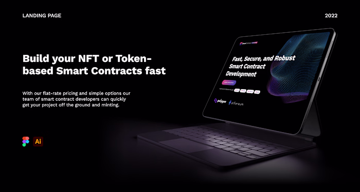 Landing Page ReDesign for Smart Contract Development Agency