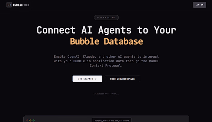 If you have Bubble app and you need an MCP for either: - con...