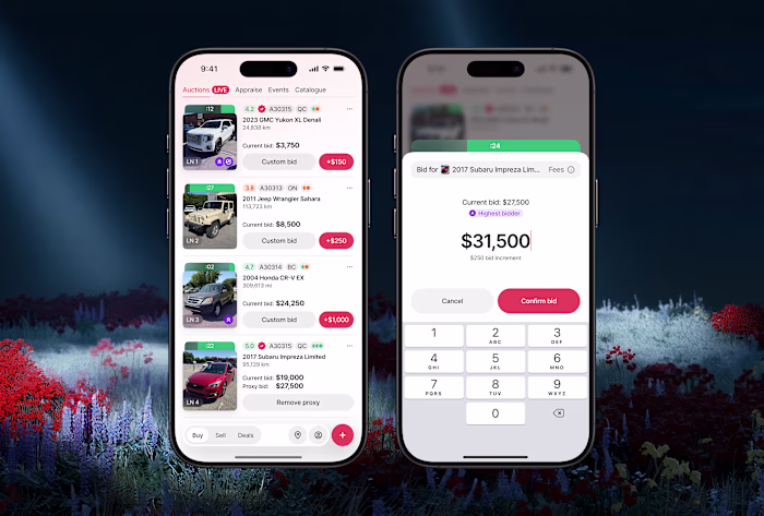 Redesigned B2B marketplace-auction app & grew listings by 2x