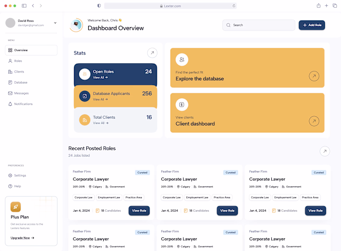 Recruiting Portal Product Design