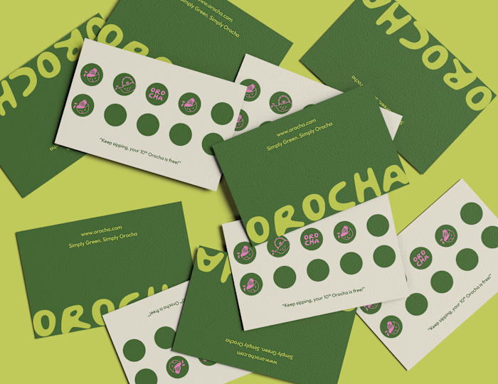 A clean, character-filled identity for Orocha, blending mini...
