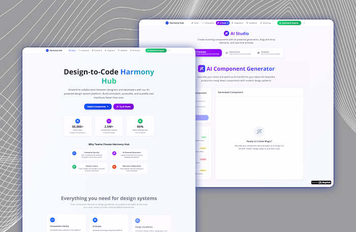 Streamline Your Workflow with Harmony Hub's AI Design System