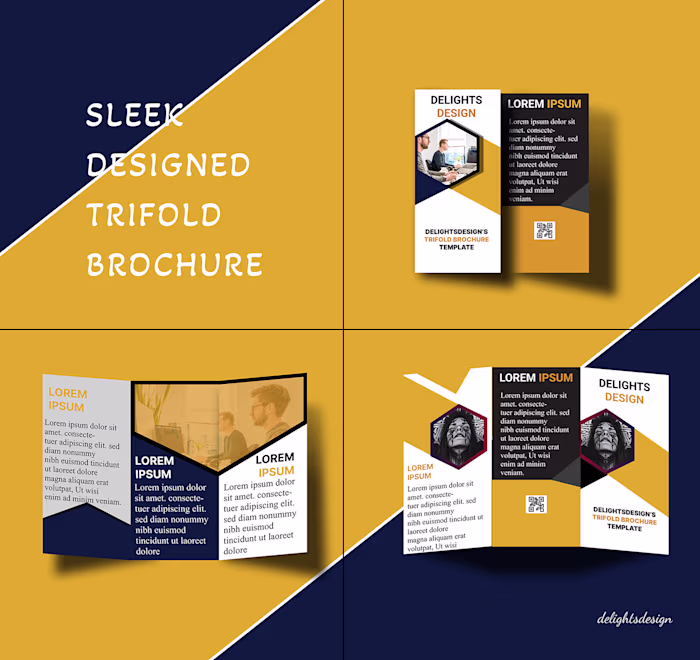Sleek designed Trifold Brochure delightsdesign :: Behance