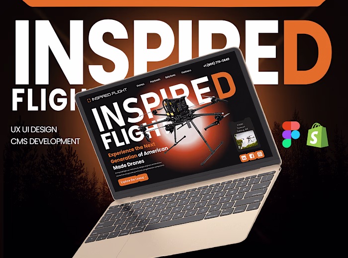 Drone Development Agency Website UI/UX Design & CMS Development