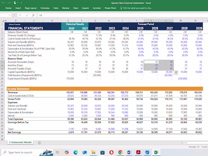 Comprehensive Financial Model for Strategic Decision-Making 