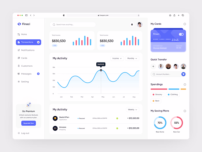 Finance Management Dashboard