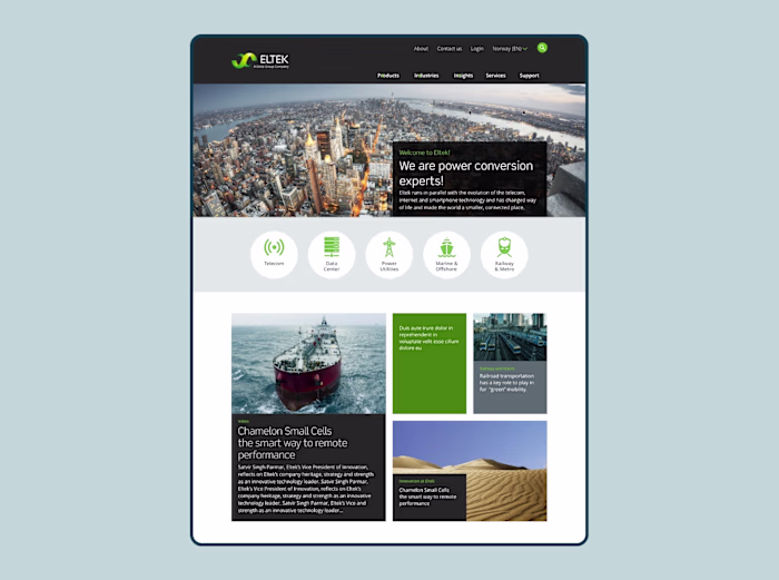 Eltek - Website Design