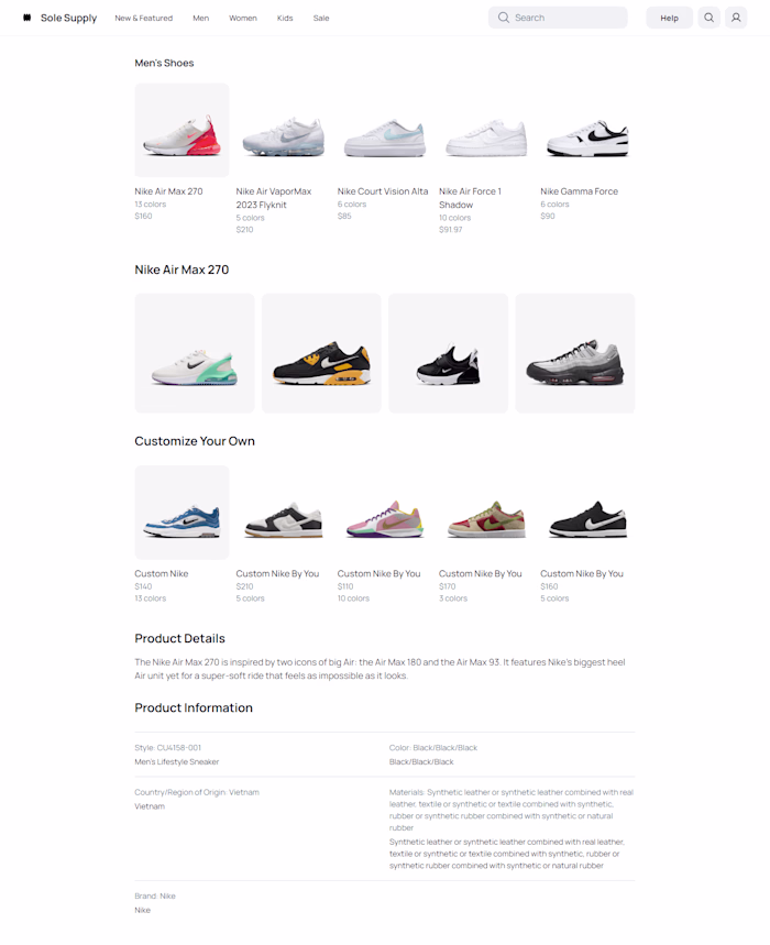 Innovative E-Commerce Platform Development (Sole Supply)