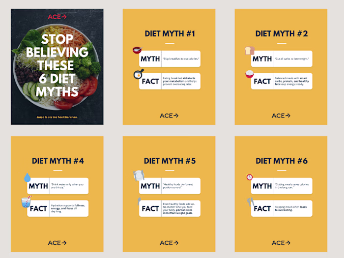 ACE Fitness Instagram Carousel Project