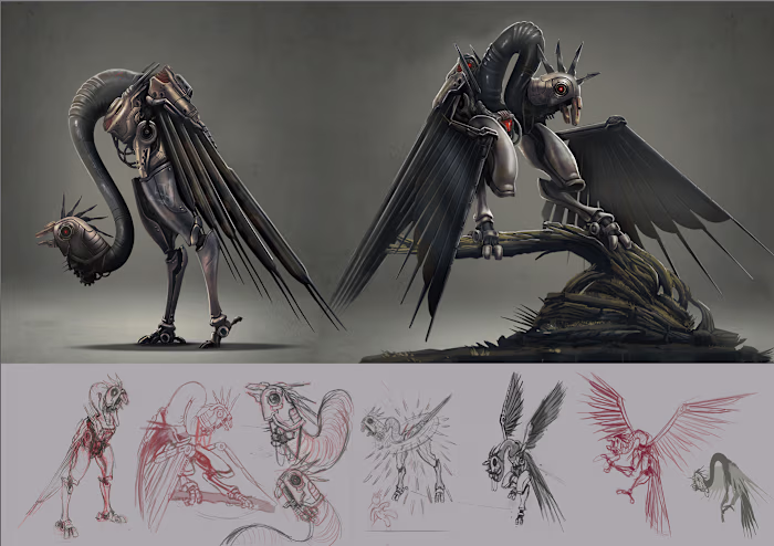 Gear Beak Character Concept Art