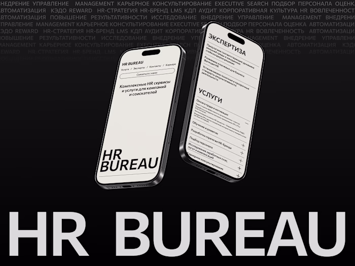 HR Bureau Landing Page & Presentation Design