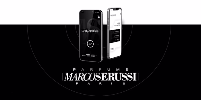 MarcoSerussi Perfume - interactive catalog and UIUX design