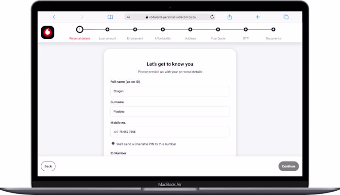 VodaLend Personal Loans