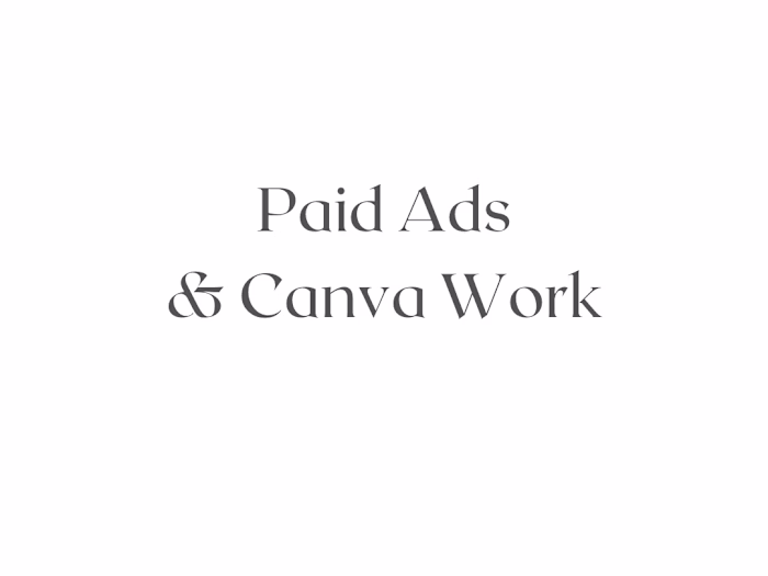 Paid Ads & Canva Work