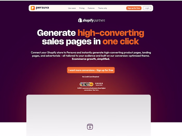UX Design for Persuva's AI-Powered Landing Page Generator