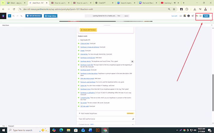 Improved SEO performance by ranking