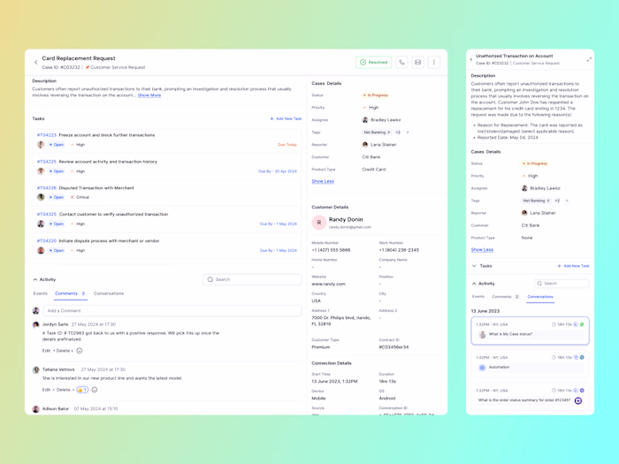 Case Management System – Organized, Intuitive & Efficient UI