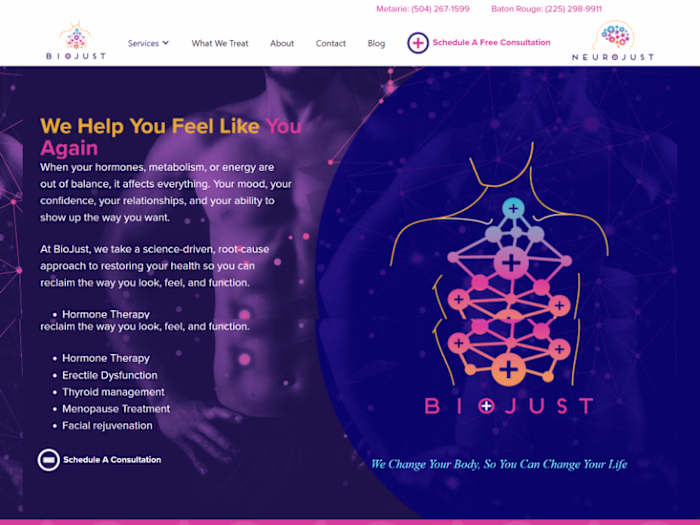 BioJust Medical Website Design