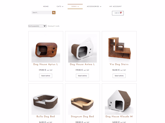 Custom WordPress Theme for E-commerce Website