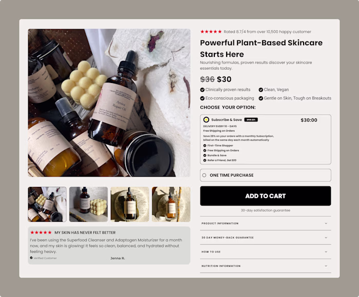 Designed with real buyer behavior