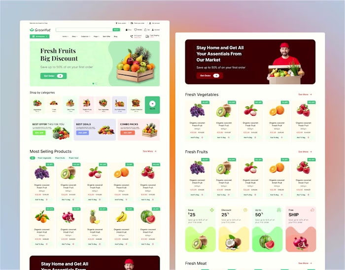 Organic Vegetables & Fruits E-Commerce