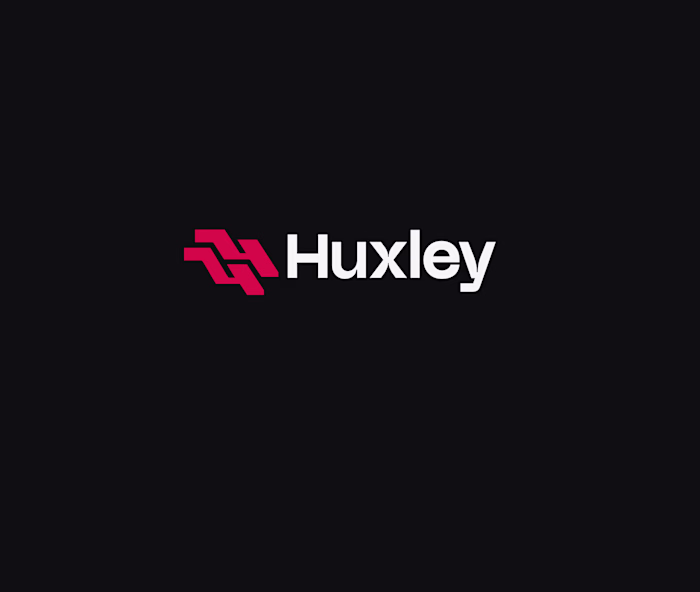 Huxley Logo Red Geometric Tech