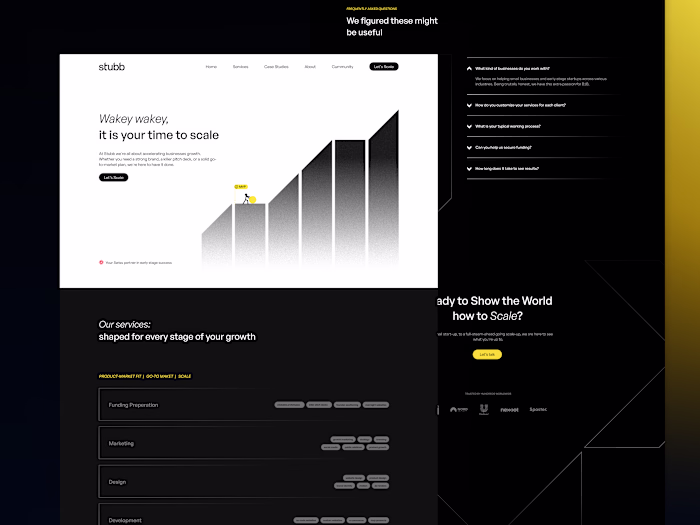 Stubb - Framer Development of Agency Website
