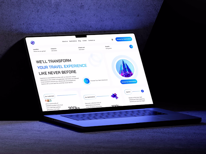 Travel agency website design