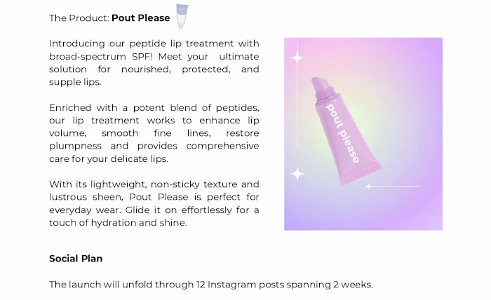 Content Plan for a New Launch