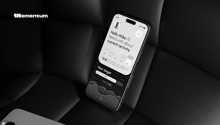 Momentum - Brand Identity & App UX UI design