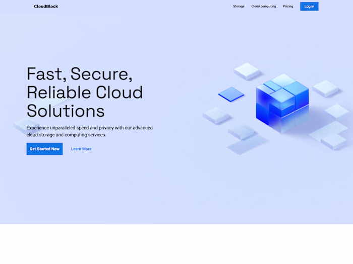 CloudBlock Website design and development