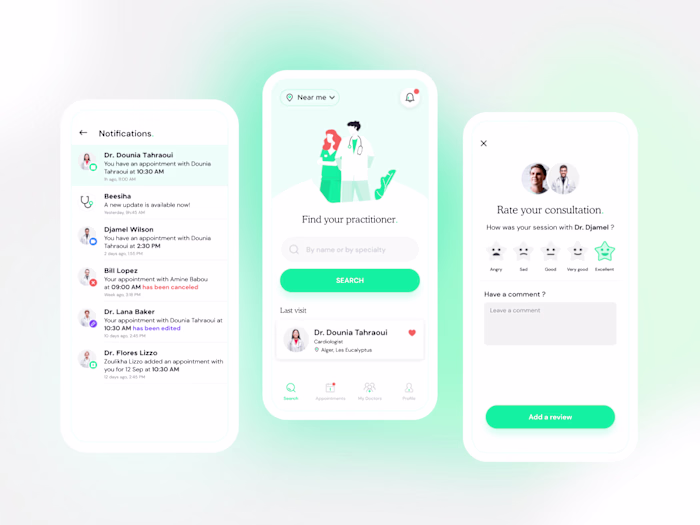 Mobile app redesign - A healthcare app
