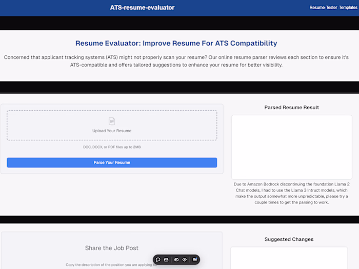 Resume Evaluator: Improve Resume For ATS Compatibility