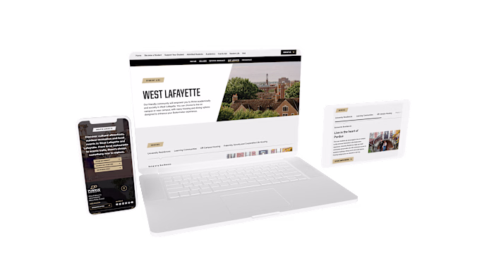 Purdue University Admissions Website Redesign