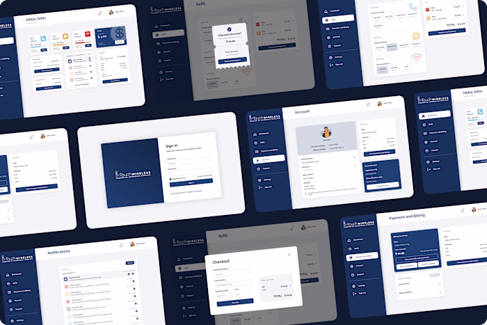 Entouch Wireless & AssistWireless – Responsive web dashboards