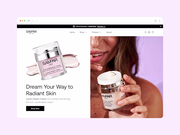 Website for Ecommerce Platform – SAMPAR