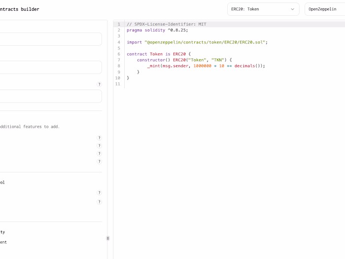 Smart Contracts Builder