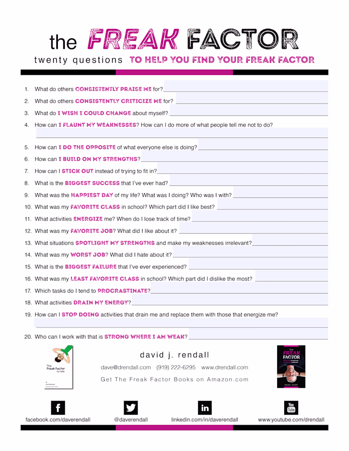 Rendall-Freak Factor PDF