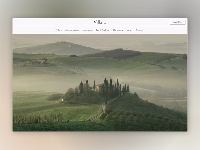 Villa L: Luxury Hotel Framer Template Development