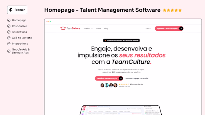 Homepage - People Management Platform