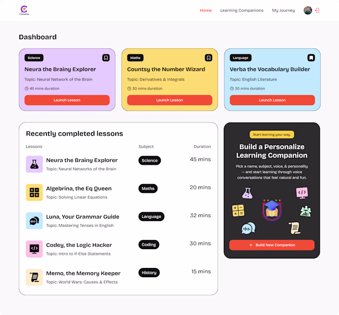 Converso – AI-Powered LMS SaaS Development