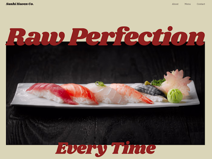 Sushi Haven | Concept Design by Ashley Strandberg
