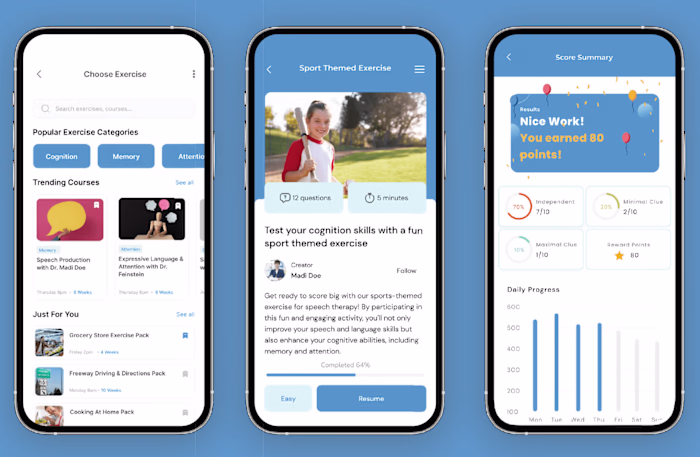 iOS App for Facial Movement Tracking in Speech Therapy