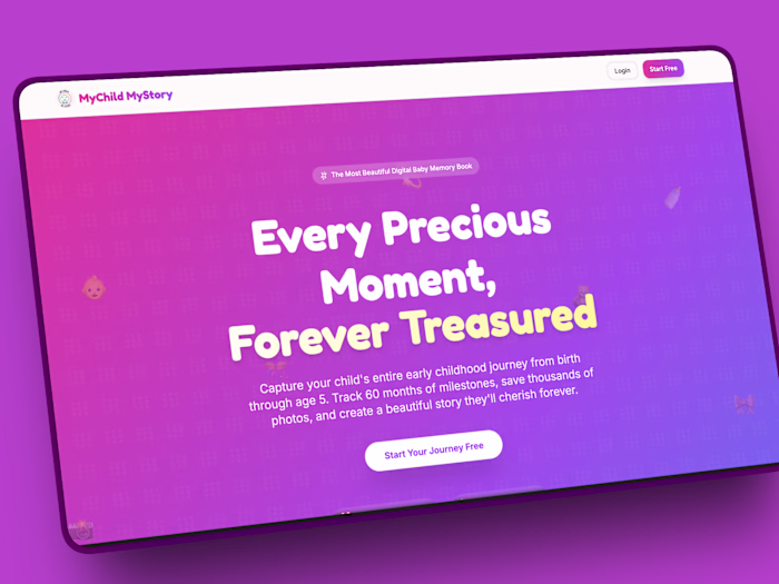 MyChildMyStory.com Platform in Lovable